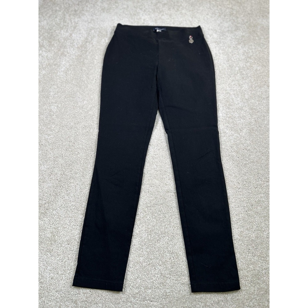 Tommy Hilfiger Womens Size 4 Elastic‎ Waist Black Stretch Slim Leg Pants